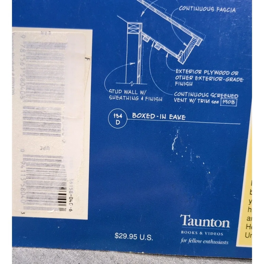 1991 Graphic Guide to Frame Construction Rob‎ Thallon Taunton Press Spiral Bound